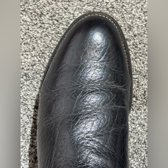 Vintage Justin Boots Men's 3187 Soft Bullhide Leather Roper Boots Size 10 D USA - Picture 8 of 16